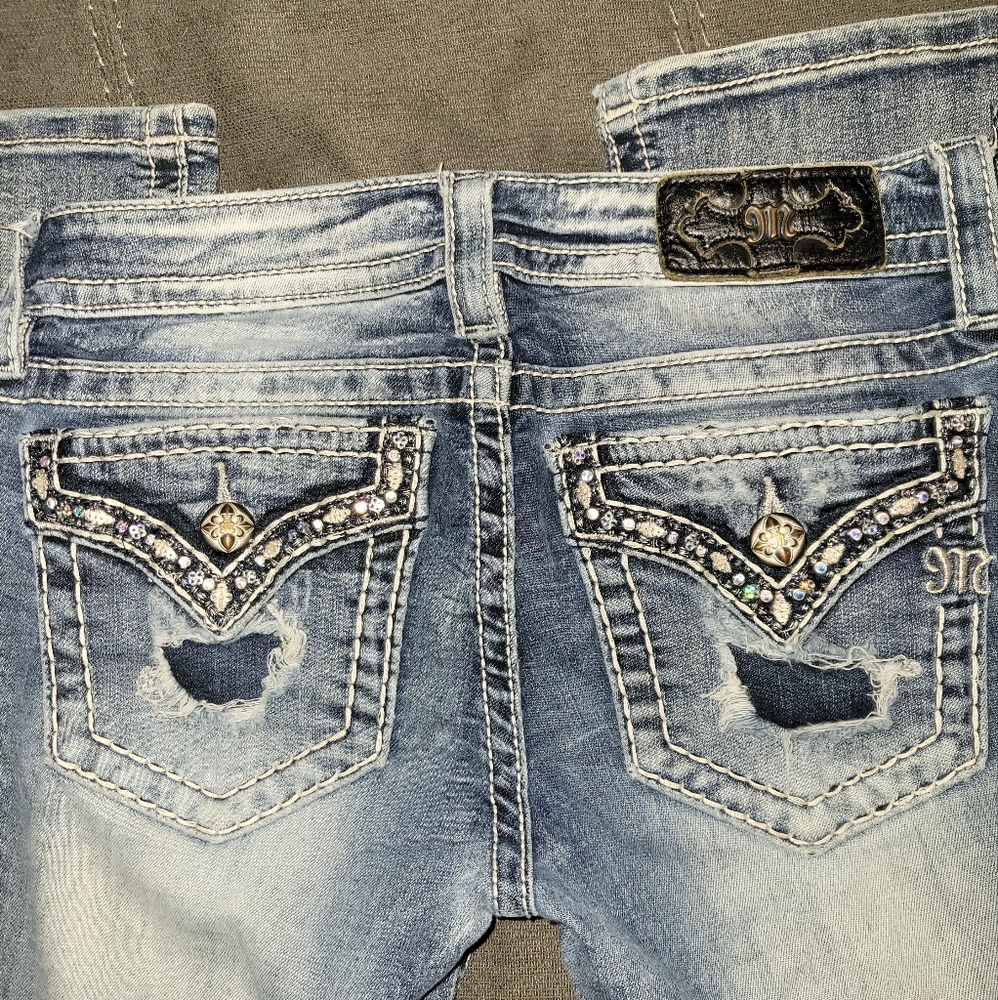 Miss Me size 26 bootcut jeans medium dark blue